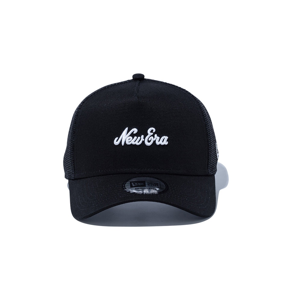 ニューエラ（NEW ERA）（メンズ、レディース）帽子 9FORTY A-Frame トラッカー オールドロゴ 黒 56-60cm キャップ 14524994 スポーツキャップ メッシュ