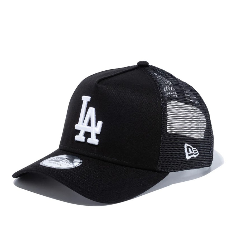 ニューエラ（NEW ERA）（メンズ、レディース）帽子 キャップ 9FORTY A-Frame トラッカー ロサンゼルス・ドジャース 黒  14524998 シンプル カジュアル