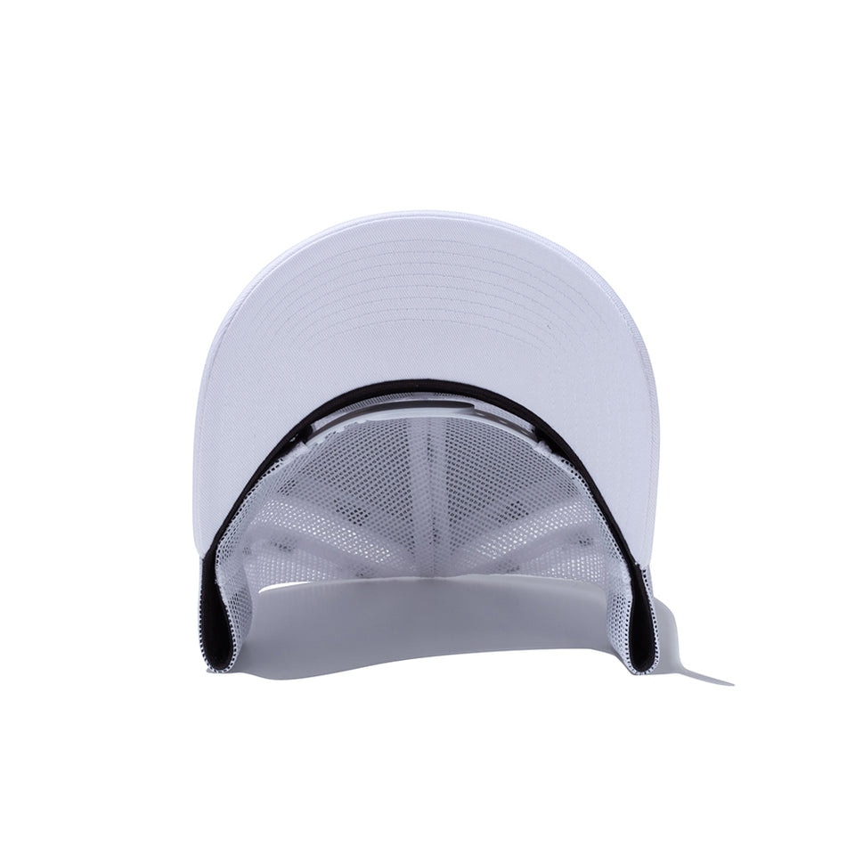 ニューエラ（NEW ERA）（メンズ、レディース）帽子 キャップ 9FORTY A-Frame トラッカー ボックスロゴ 白 14524999 通気性 日差し対策 深め