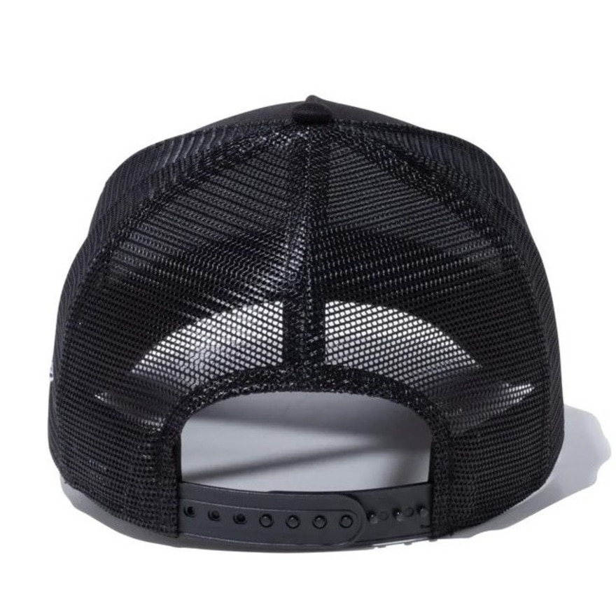 ニューエラ（NEW ERA）（メンズ、レディース）帽子 9FORTY A-Frame トラッカー ボックスロゴ キャップ 14525001 56.8-60.6cm 黒