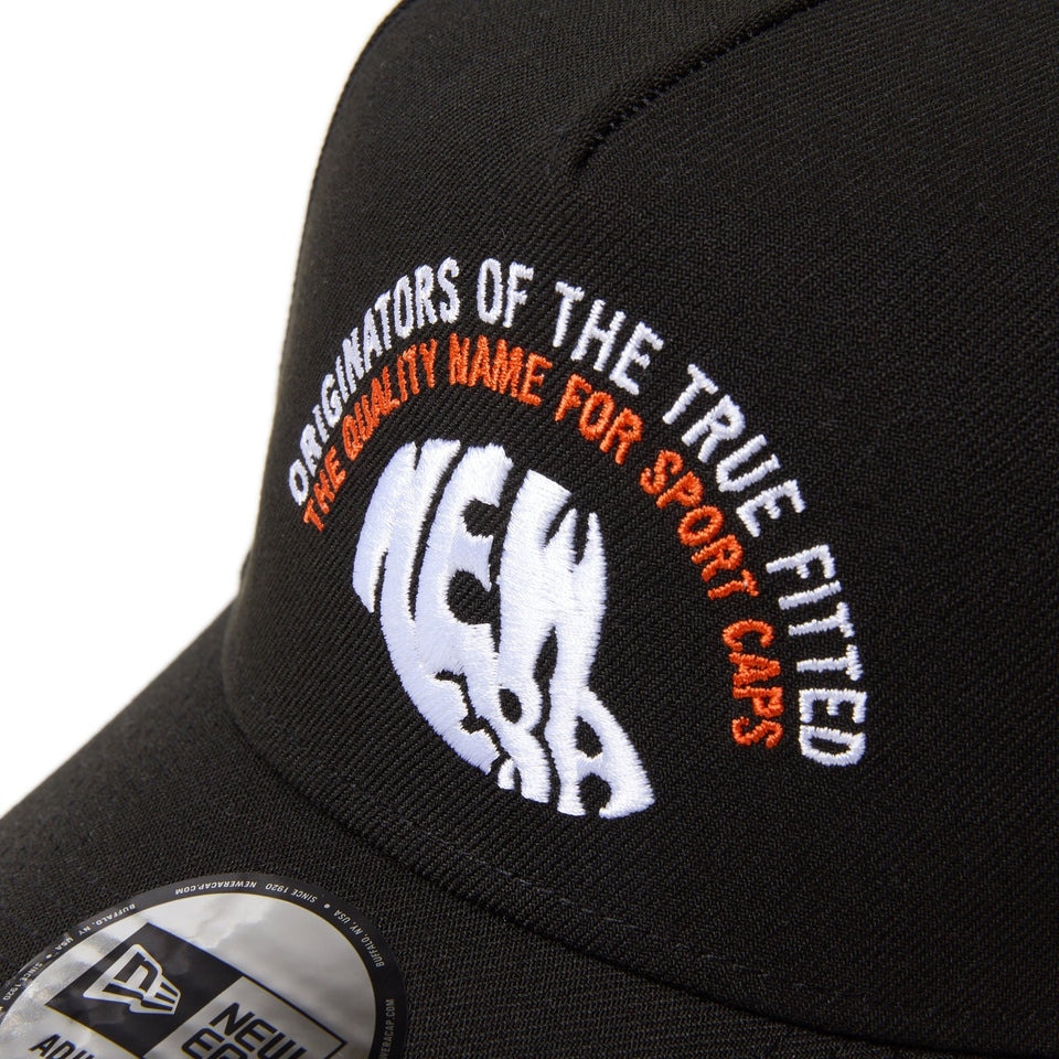 ニューエラ（NEW ERA）（メンズ、レディース）キャップ 9FORTY A-Frame Archive Embroidery 黒 56-60cm 14667902 スポーツキャップ 帽子