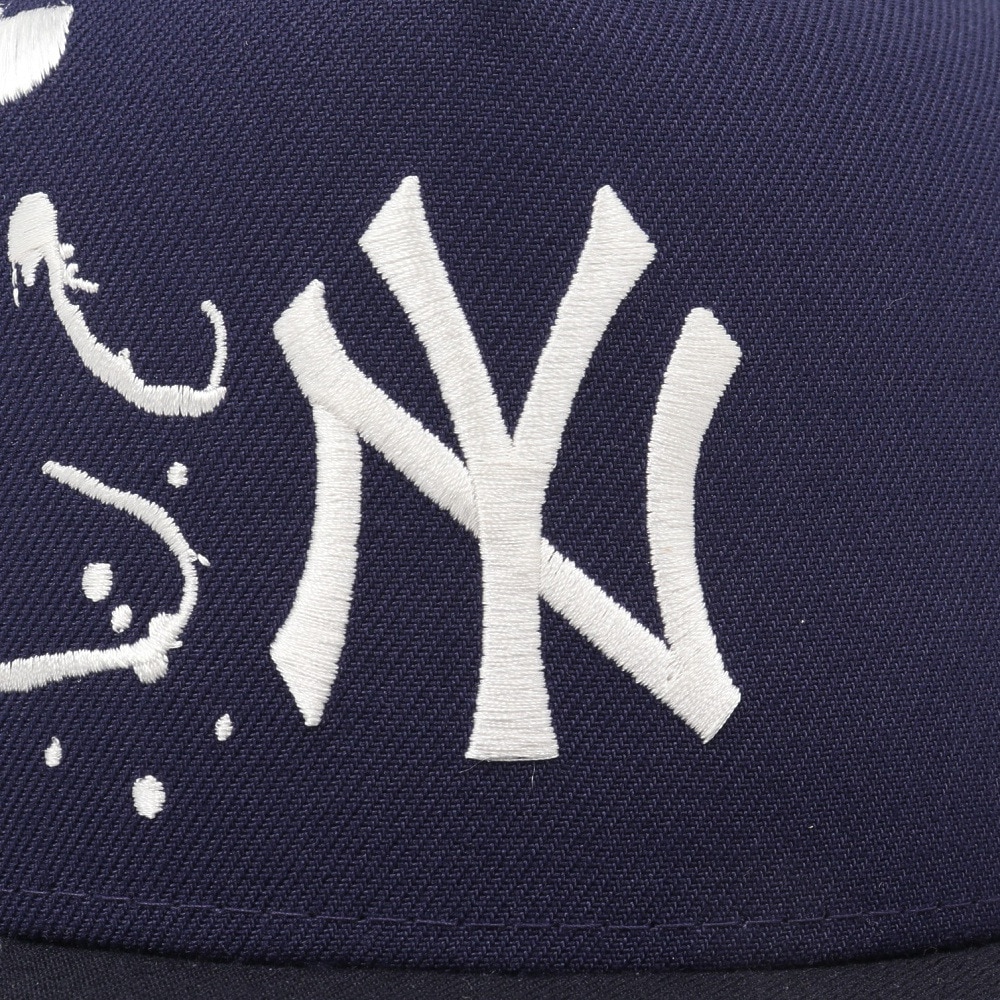 ニューエラ（NEW ERA）（メンズ、レディース）メッシュキャップ 5-Panel Square Visor Dripping ニューヨーク・ヤンキース 14668190
