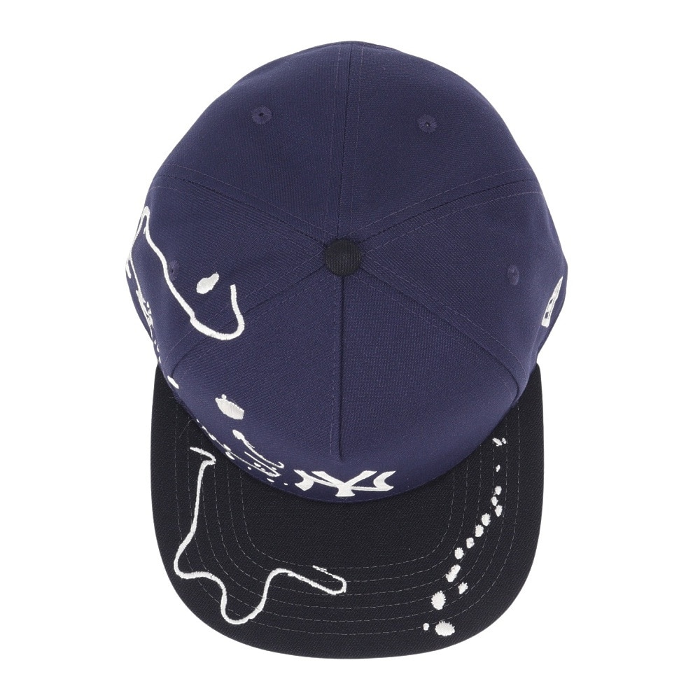 ニューエラ（NEW ERA）（メンズ、レディース）メッシュキャップ 5-Panel Square Visor Dripping ニューヨーク・ヤンキース 14668190