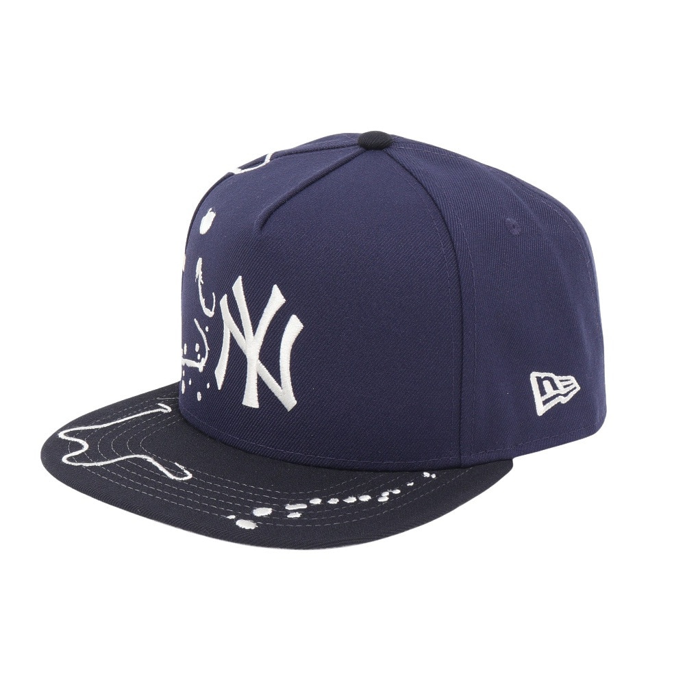 ニューエラ（NEW ERA）（メンズ、レディース）メッシュキャップ 5-Panel Square Visor Dripping ニューヨーク・ヤンキース 14668190