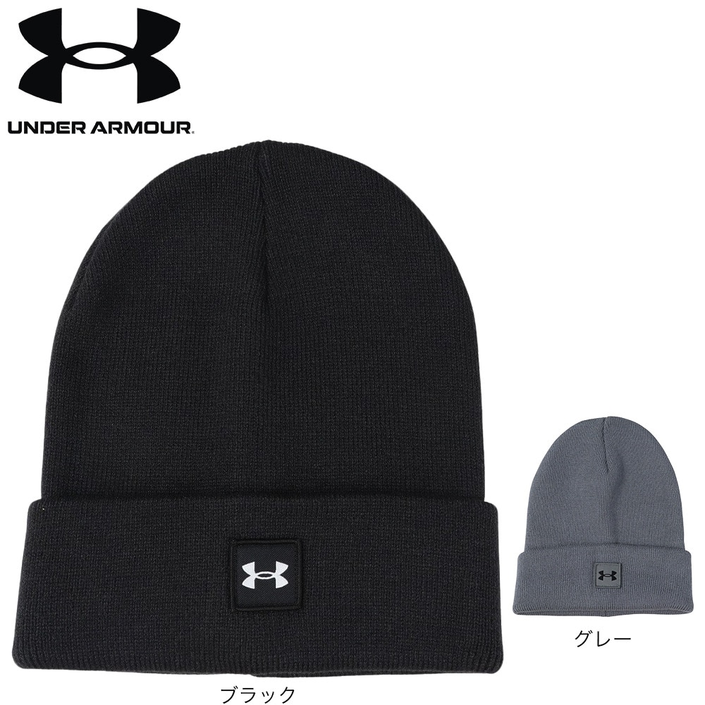 アンダーアーマー（UNDER ARMOUR）（メンズ）ニット帽 ハーフタイム ビーニー 1373155 001 防寒