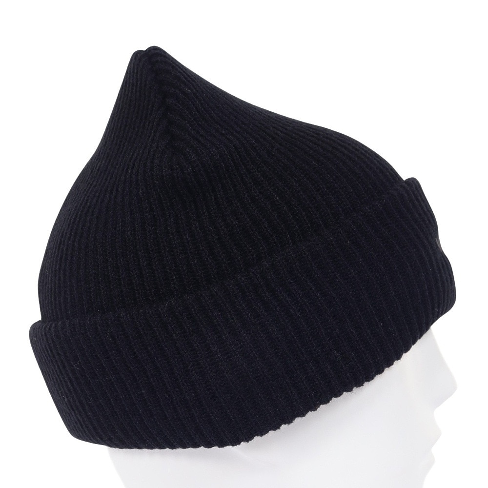 デサント（DESCENTE）（メンズ）ニット帽 リブニットキャップ DMAWJC71 BK 防寒 フリーサイズ 黒