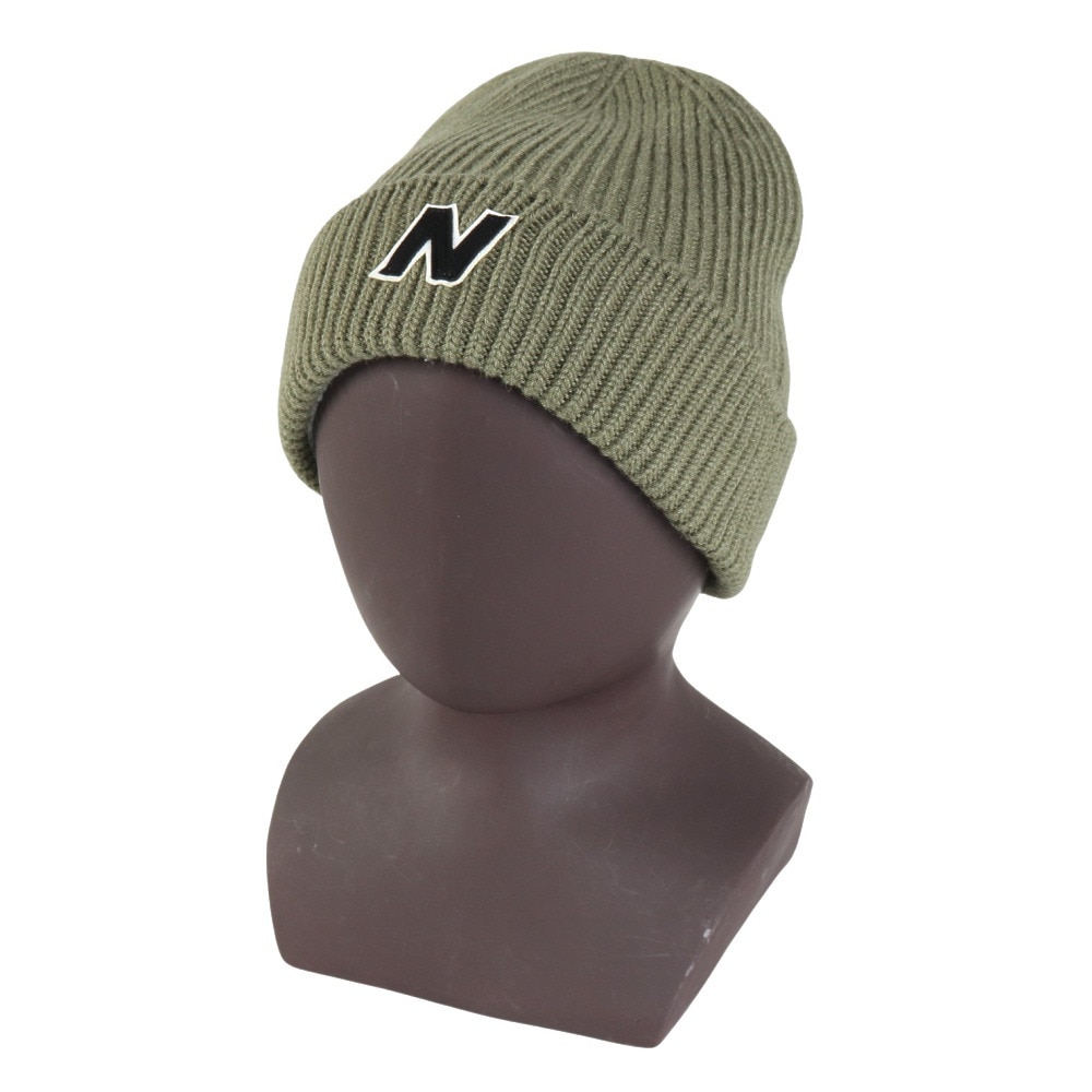 ニューバランス（new balance）（メンズ、レディース）帽子 Winter ウォッチマン ブロック N ビーニー LAH33003DEK オリーブ フリーサイズ 保温