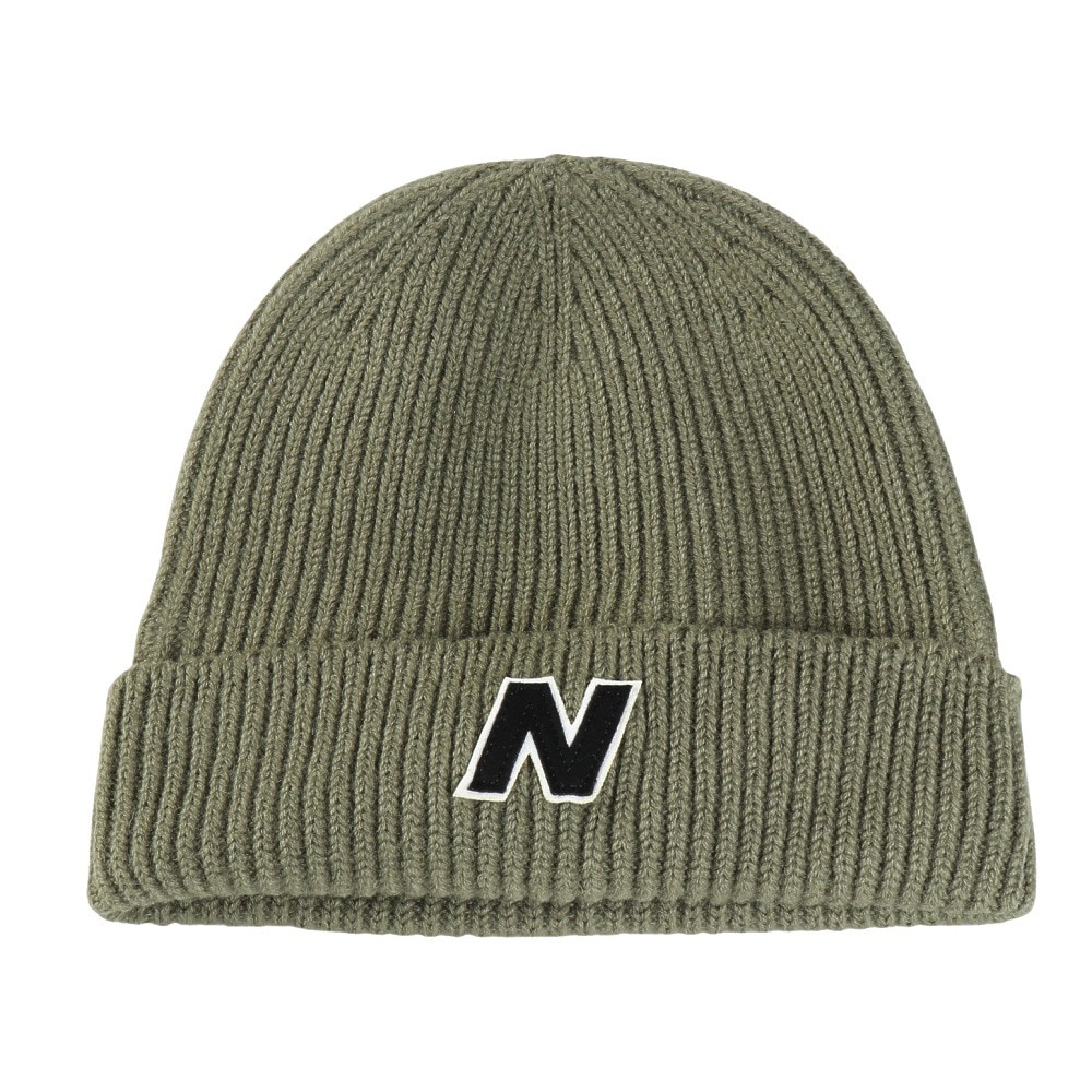 ニューバランス（new balance）（メンズ、レディース）帽子 Winter ウォッチマン ブロック N ビーニー LAH33003DEK オリーブ フリーサイズ 保温