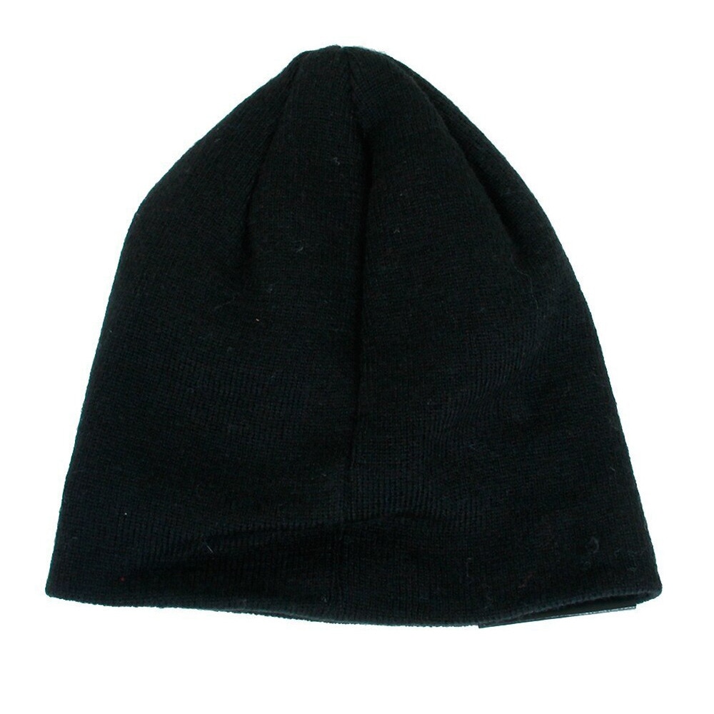 ニューエラ（NEW ERA）（メンズ）ニット帽 防寒 BASIC BEANIE BLK/SWH ビーニー ニットキャップ 黒 11120549