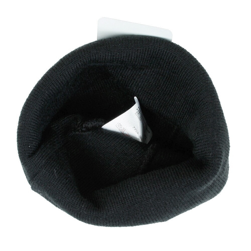 ニューエラ（NEW ERA）（メンズ）ニット帽 防寒 BASIC BEANIE BLK/SWH ビーニー ニットキャップ 黒 11120549 フリーサイズ