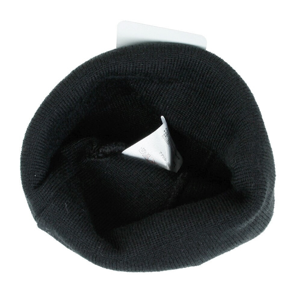 ニューエラ（NEW ERA）（メンズ）ニット帽 防寒 BASIC BEANIE BLK/SWH ビーニー ニットキャップ 黒 11120549