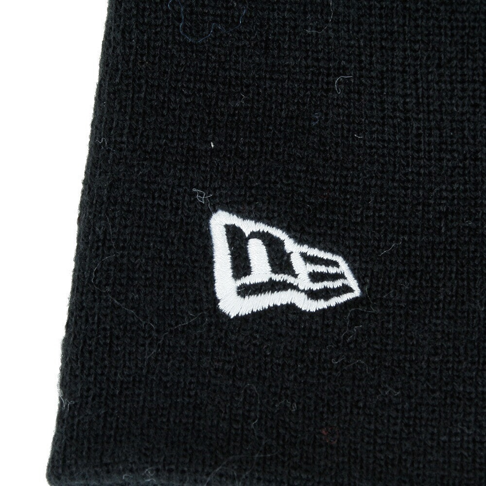 ニューエラ（NEW ERA）（メンズ）ニット帽 防寒 BASIC BEANIE BLK/SWH ビーニー ニットキャップ 黒 11120549 フリーサイズ