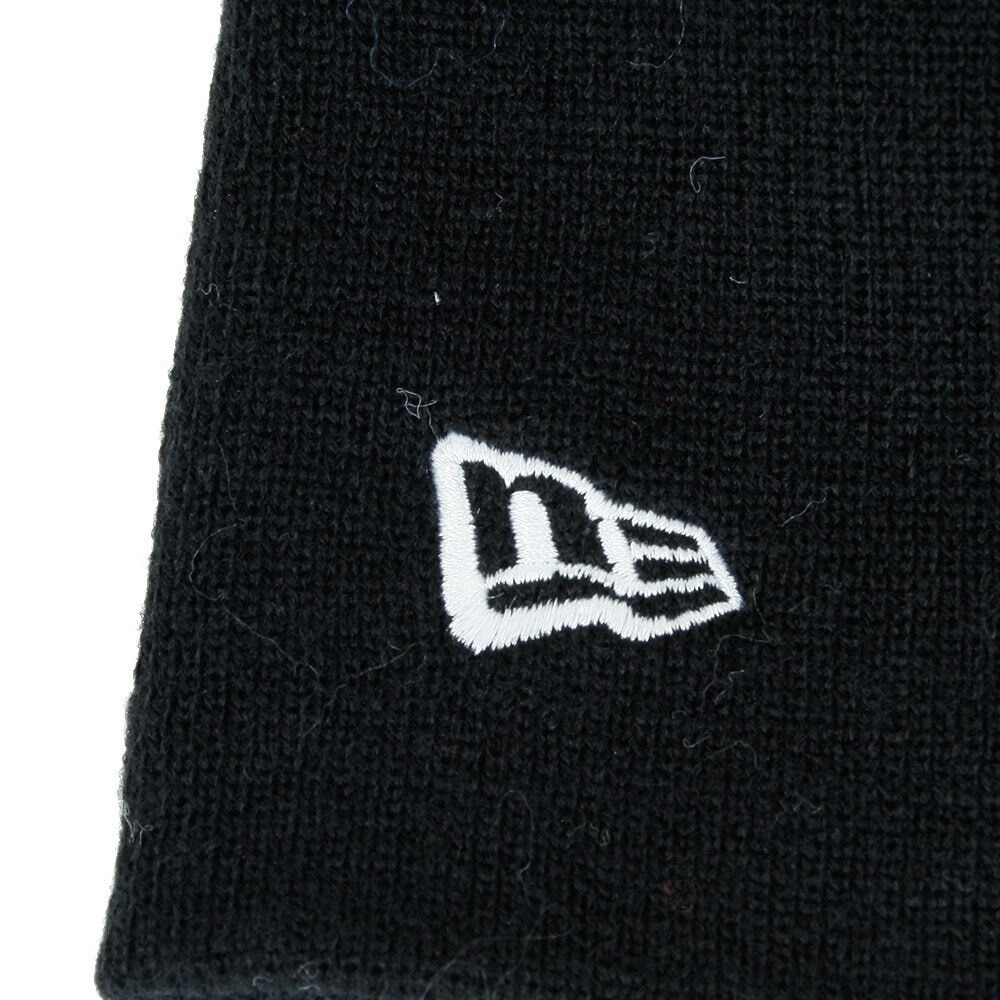 ニューエラ（NEW ERA）（メンズ）ニット帽 防寒 BASIC BEANIE BLK/SWH ビーニー ニットキャップ 黒 11120549