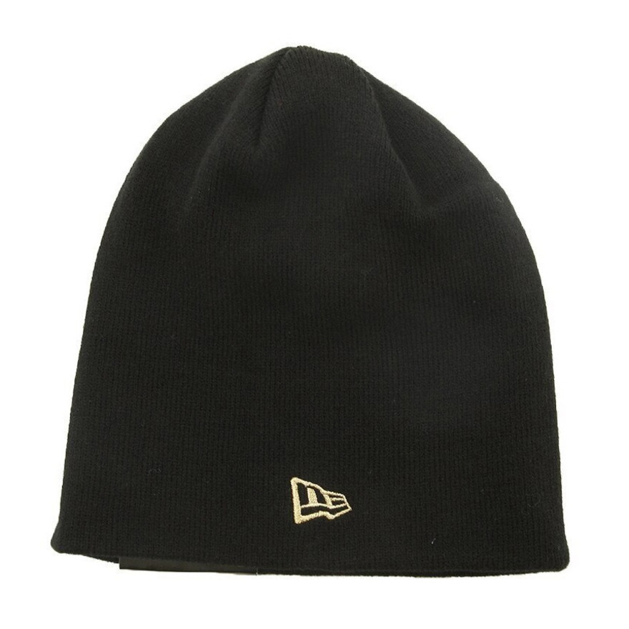 ニューエラ（NEW ERA）（メンズ、レディース）ニット帽 防寒 Basic Beanie ビーニー 黒 11120547 