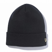 ニューエラ（NEW ERA）（メンズ、レディース）ニット帽 防寒 Basic Cuff Knit ビーニー 黒 11120505 