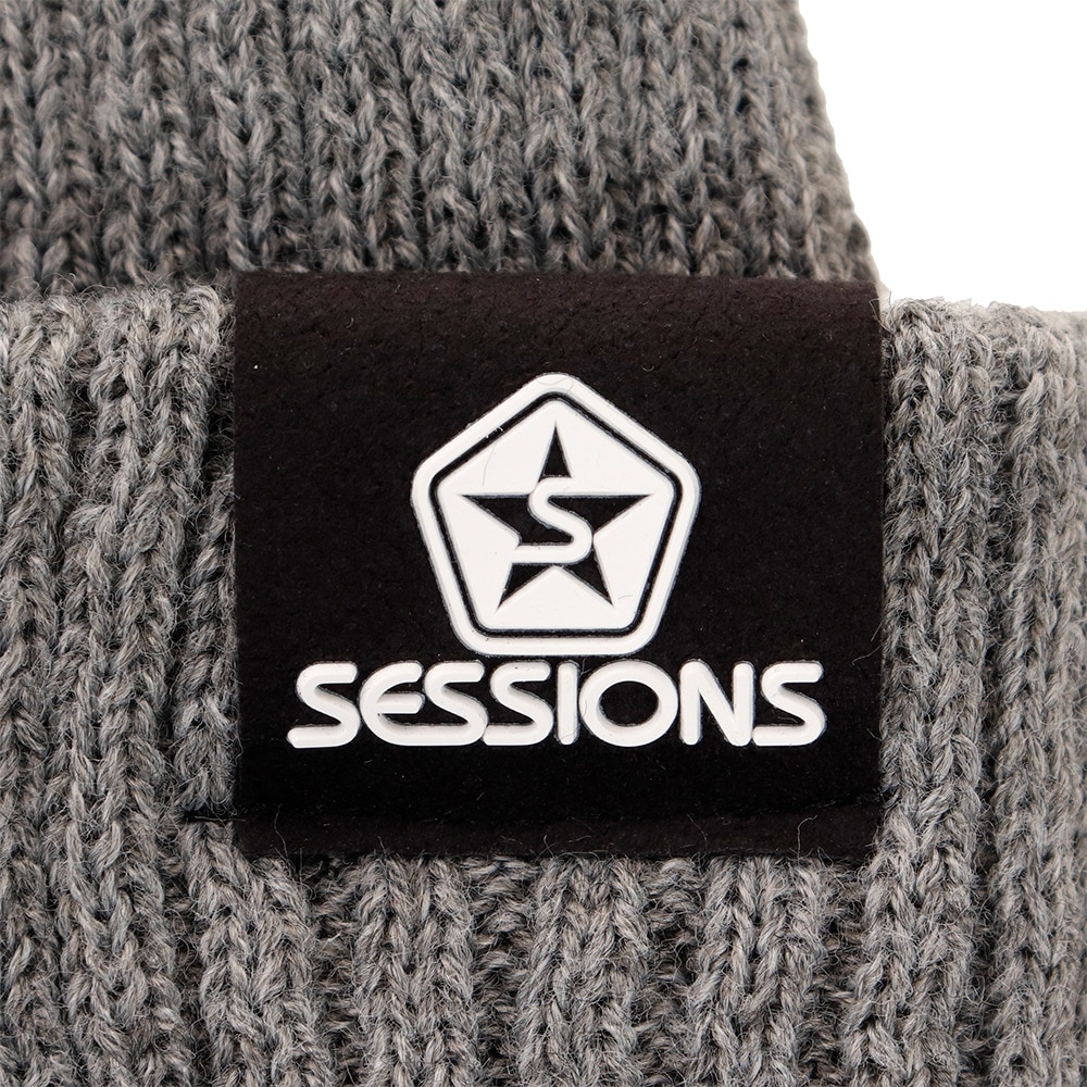 SESSIONS（メンズ）3D EMBROIDERY WATCH ニット帽 208093 GRY