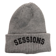 SESSIONS(メンズ)3D EMBROIDERY WATCH ニット帽 208093 GRY