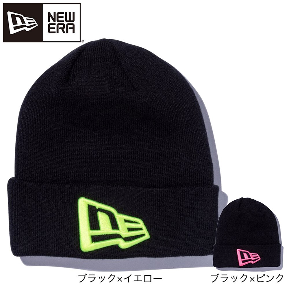 ニューエラ（NEW ERA）（メンズ、レディース）ニット帽 ベーシック カフニット フラッグロゴ 12540550 防寒