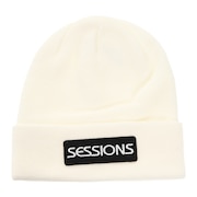 セッションズ（SESSIONS）（メンズ）ニット帽 ワッペン カフ ワッチ 218185 WHT 防寒