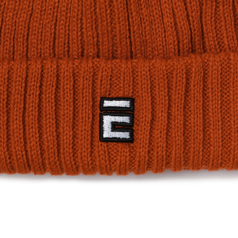 エルケクス（ELKEX）（メンズ）ニット帽 リブフィッシャーマンキャップ 897EK1ST2649 ORG 防寒