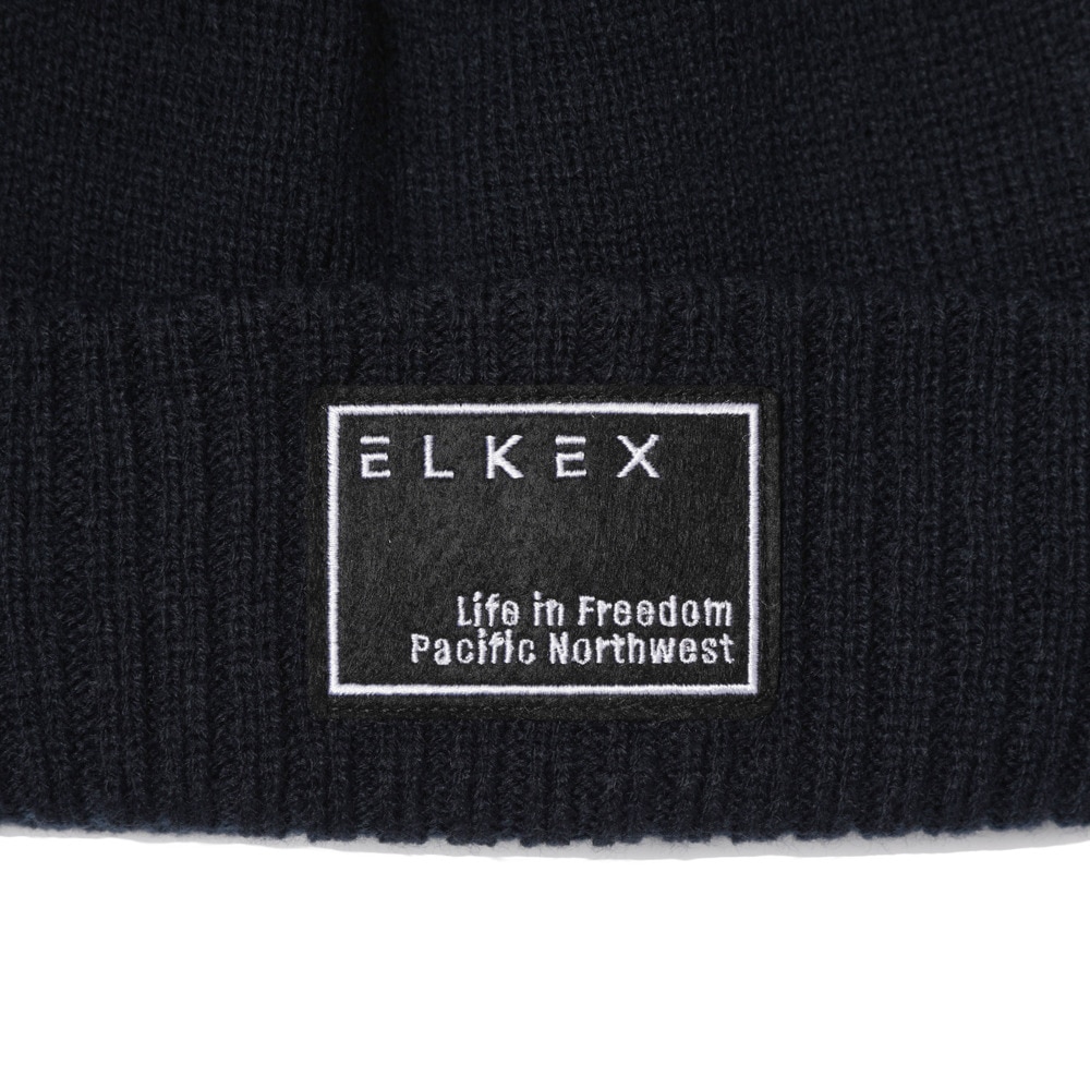 エルケクス（ELKEX）（メンズ）ニット帽 ワッペンカフワッチ 897EK1ST2652 NVY 防寒