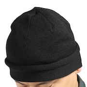 ノーブランド(NO BRAND)(メンズ)ニット帽 PLANE ビッグワッチ 897NN2ST0362 BLK 防寒
