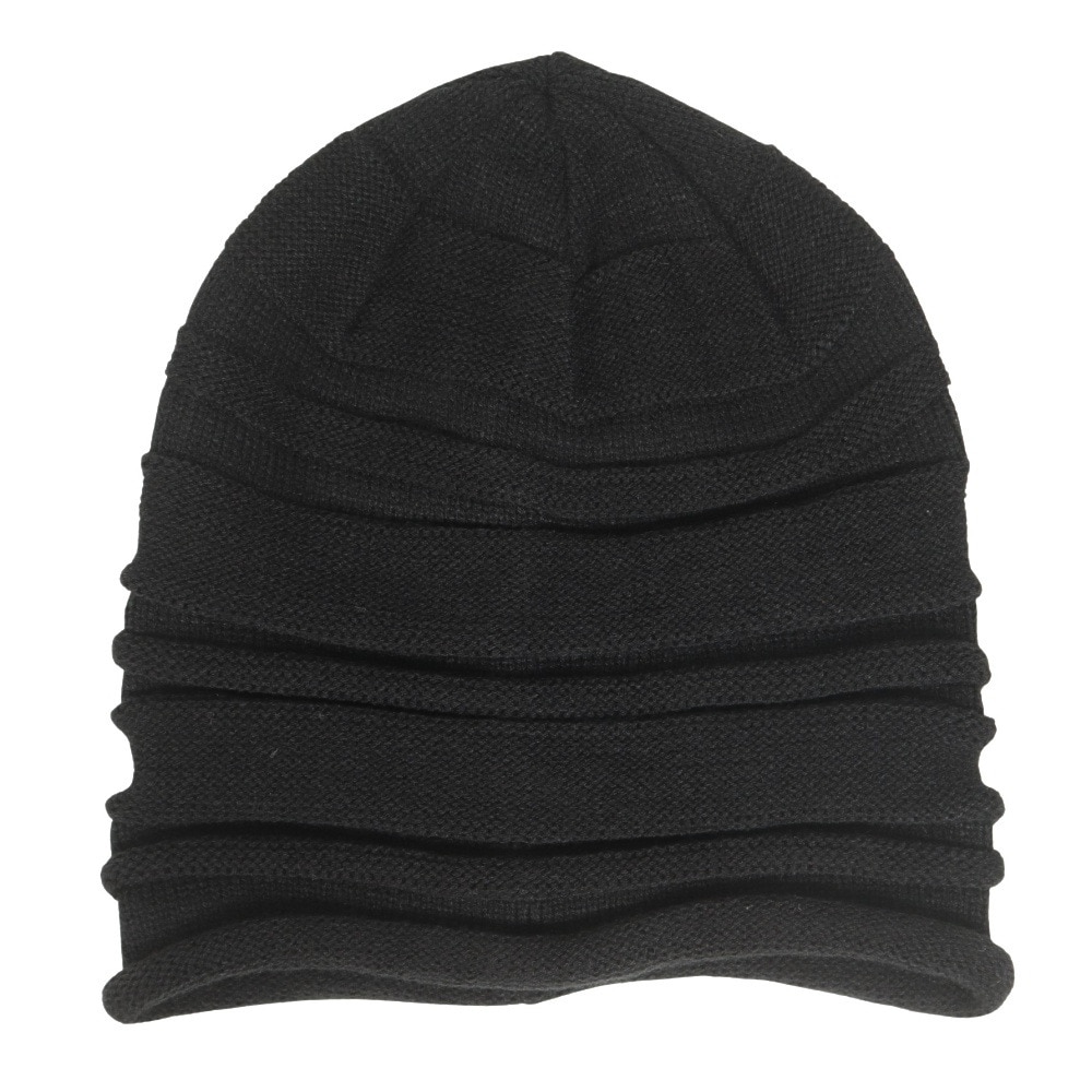その他ブランド（OTHER BRAND）（メンズ）ニット帽 ランダムボーダービッグワッチ 897NN2ST0363 BLK 防寒