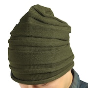 その他ブランド（OTHER BRAND）（メンズ）ニット帽 ランダムボーダービッグワッチ 897NN2ST0363 OLIVE 防寒