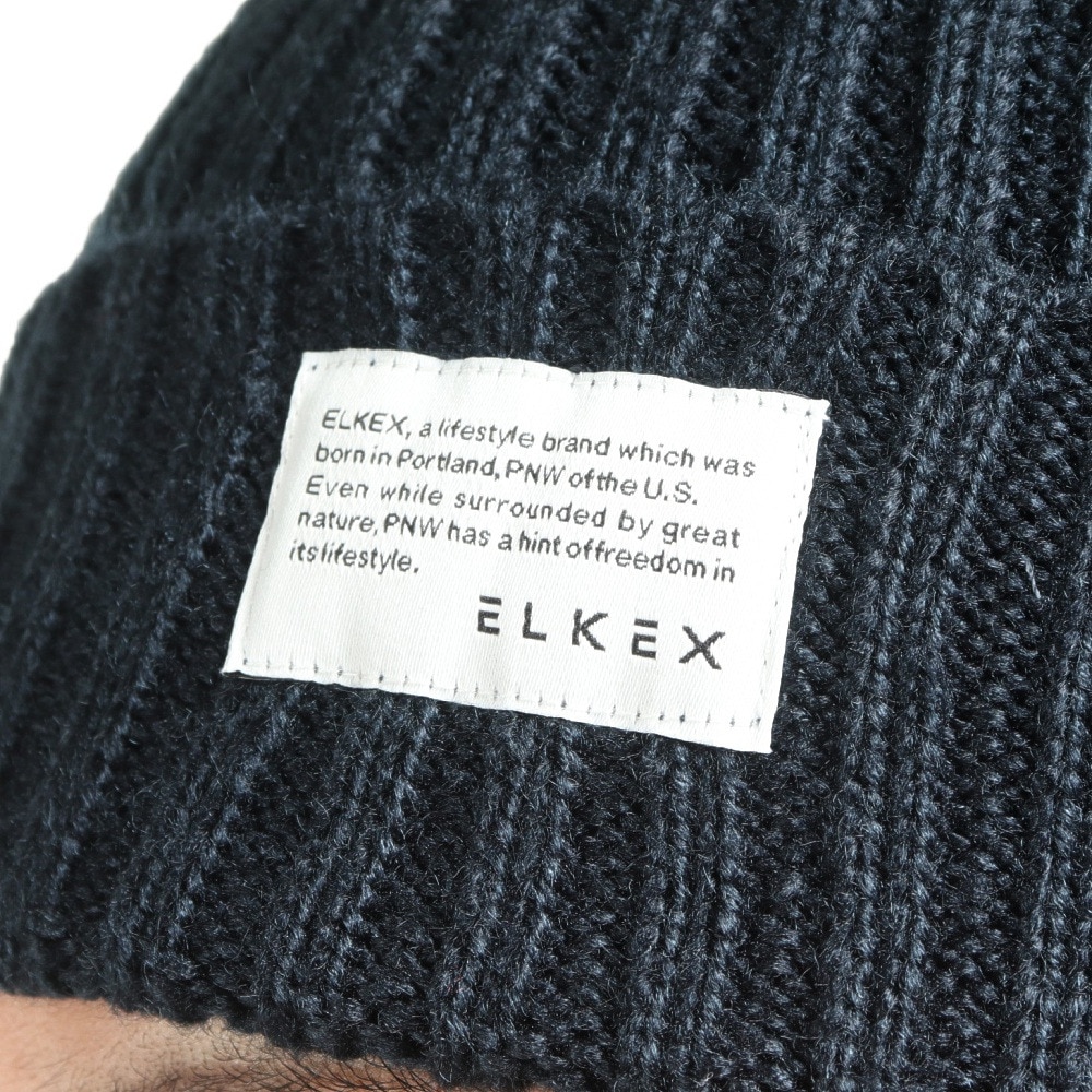 エルケクス（ELKEX）（メンズ、レディース）ニット帽 リブワッチ EKX2FA0010 NVY 防寒