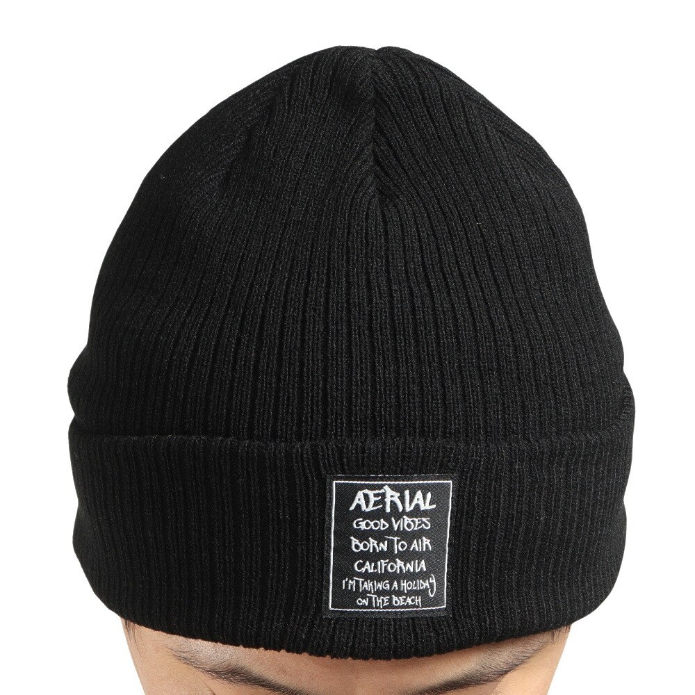 エアボーン（ARBN）（メンズ、レディース）ニット帽 RIB カフ ワッチ ARBN2022FWC010 BLK 防寒