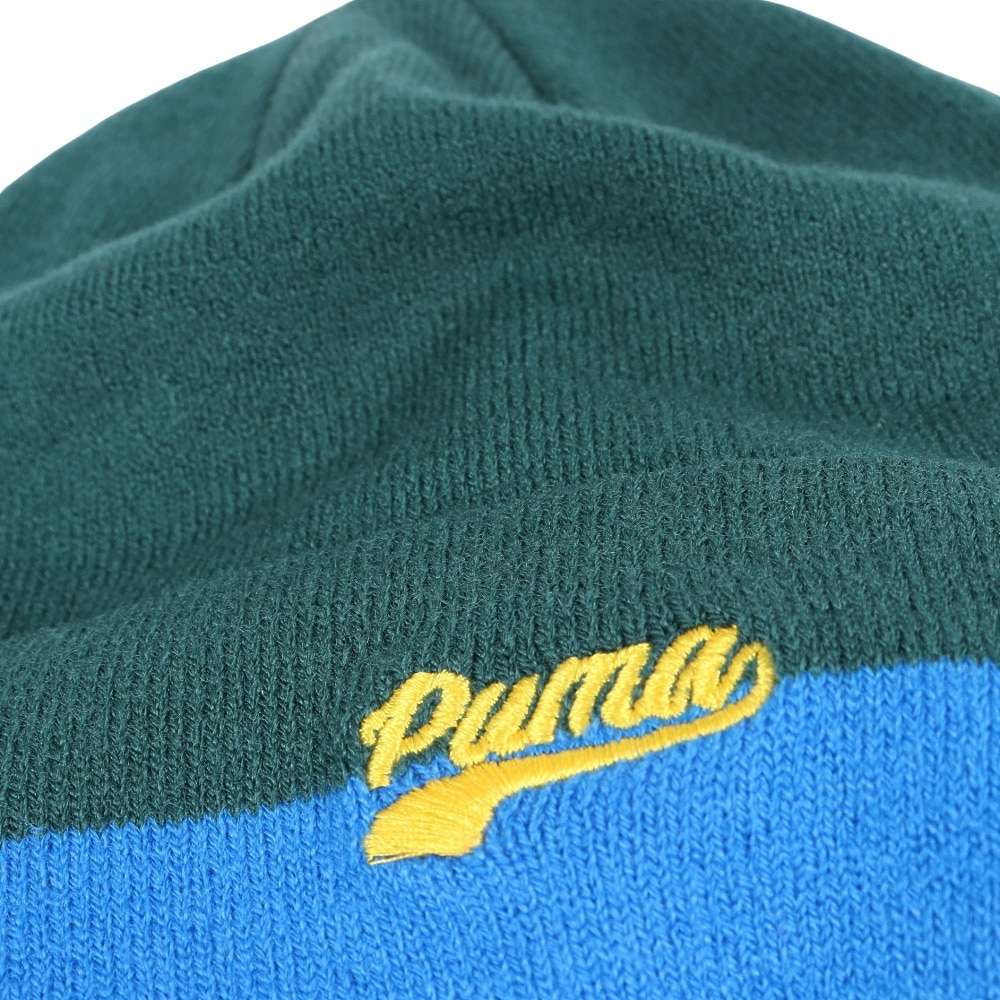 プーマ（PUMA）（メンズ）ニット帽 スクリプト ロゴ ビーニー 02482702 フリーサイズ 緑
