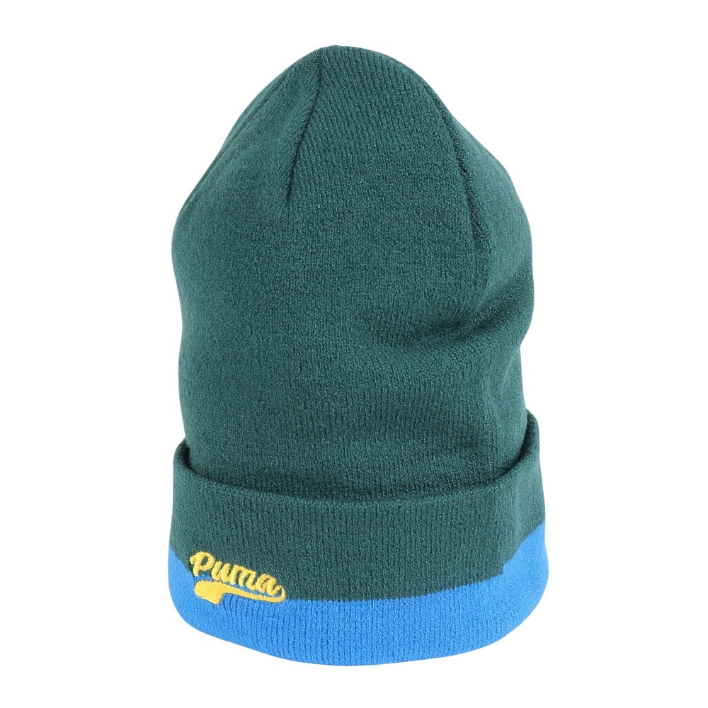 プーマ（PUMA）（メンズ）ニット帽 スクリプト ロゴ ビーニー 02482702 フリーサイズ 緑
