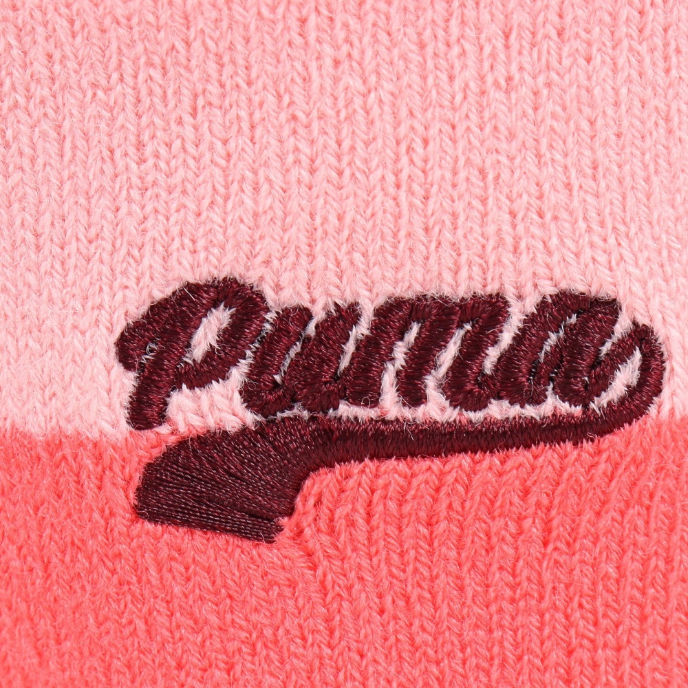 プーマ（PUMA）（メンズ）ニット帽 スクリプト ロゴ ビーニー 02482703 フリーサイズ ピンク
