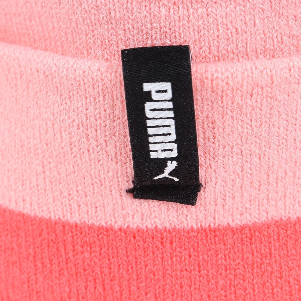 プーマ（PUMA）（メンズ）ニット帽 スクリプト ロゴ ビーニー 02482703 フリーサイズ ピンク