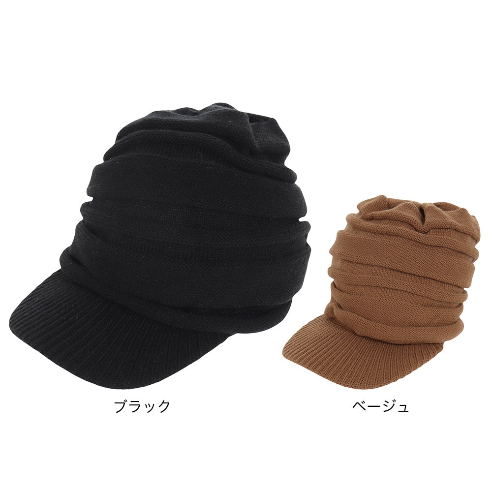 ヤックパック（YAK PAK）（メンズ、レディース）ニット帽 ニットキャスケット YAK-PAK-23F002 BLK 防寒