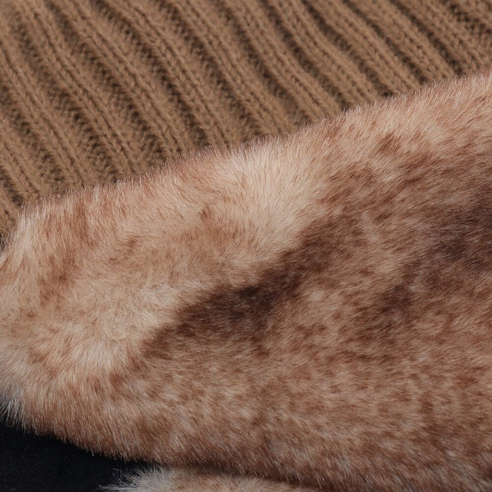 ヤックパック（YAK PAK）（メンズ、レディース）リブニット フライトキャップ YAK-PAK-23F007 BEG パイロットキャップ 耳当て付き ベージュ