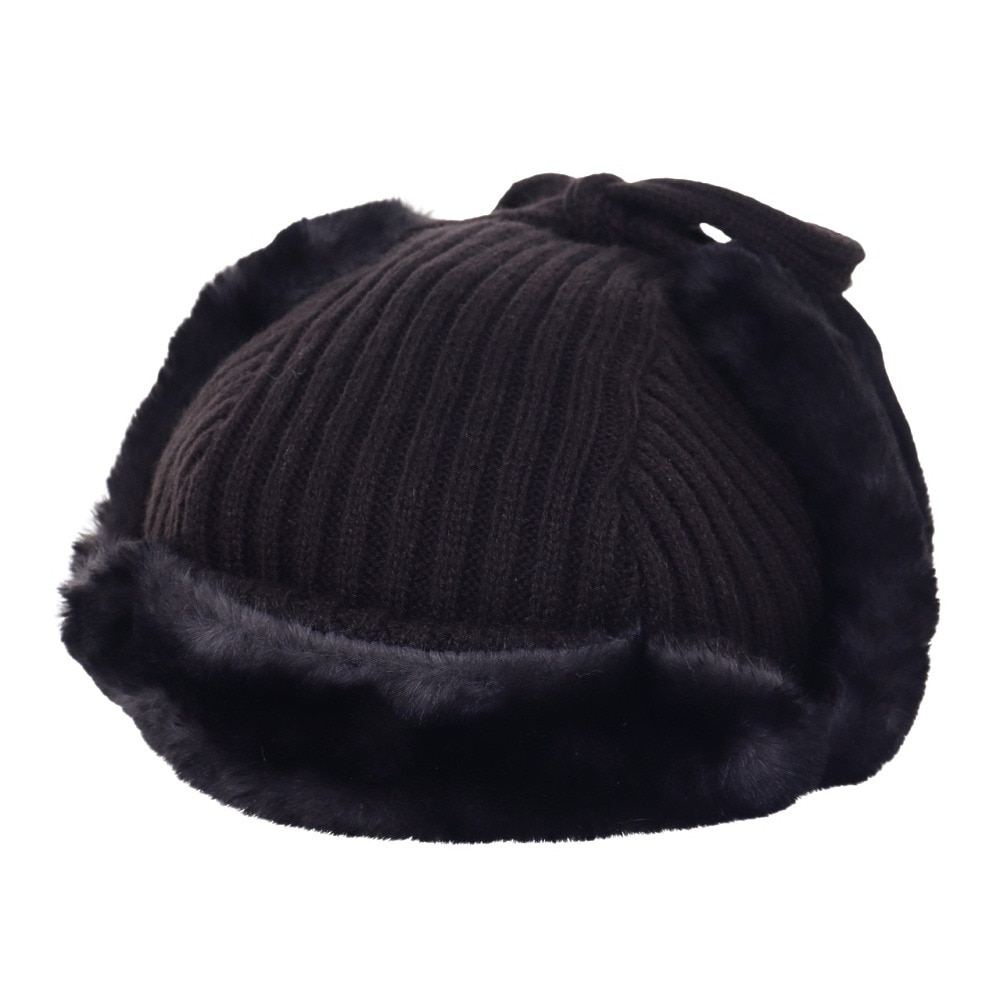 ヤックパック（YAK PAK）（メンズ、レディース）リブニット フライトキャップ YAK-PAK-23F007 CGRY パイロットキャップ 耳当て付き チャコールグレー