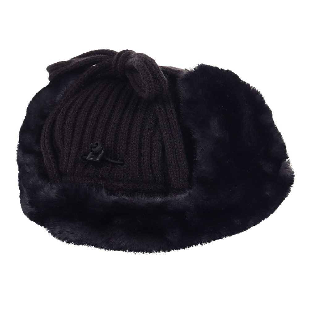 ヤックパック（YAK PAK）（メンズ、レディース）リブニット フライトキャップ YAK-PAK-23F007 CGRY パイロットキャップ 耳当て付き チャコールグレー