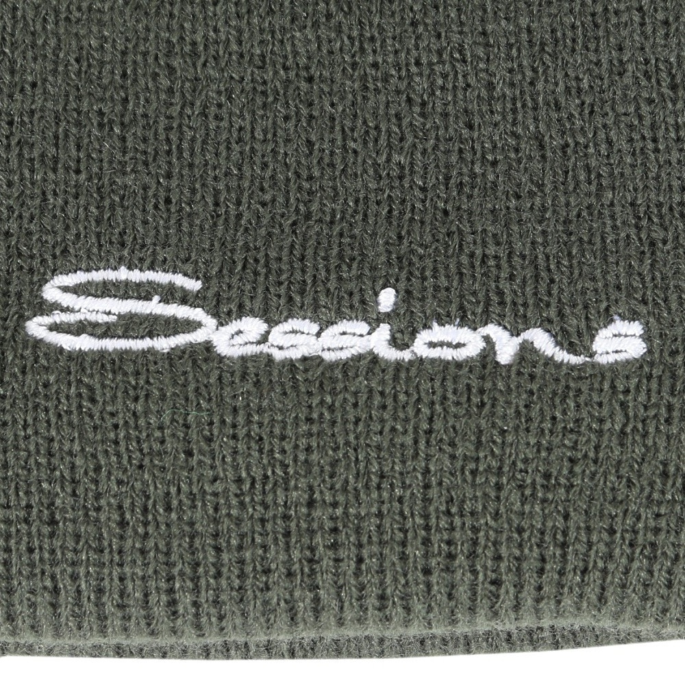 セッションズ（SESSIONS）（メンズ、レディース）ニット帽 ベーシックウォーム カフワッチ 23080256 GRN フリーサイズ 緑