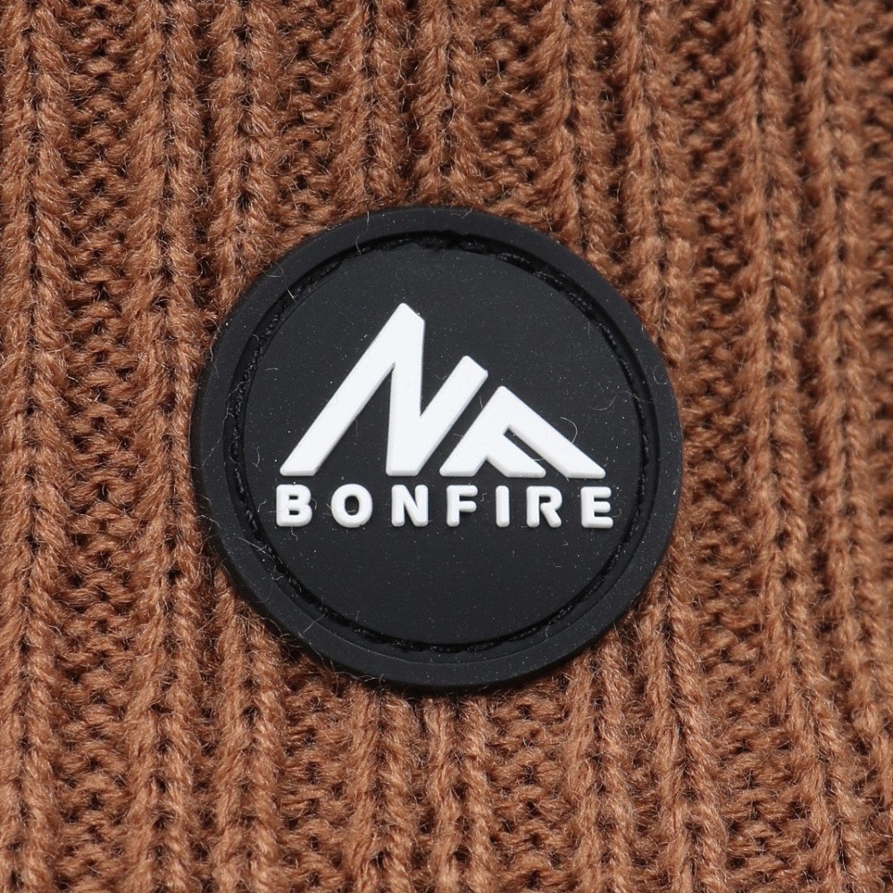 ボンファイア（Bonfire）（メンズ、レディース）ニット帽 イヤーカバーニットキャップ 20BNF3FST2291 BLK 防寒 耳当て付き 黒