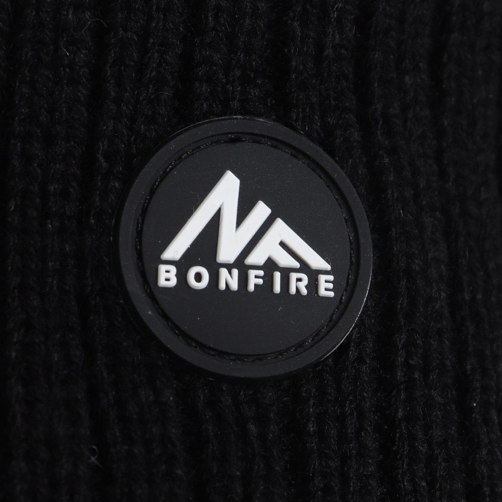 ボンファイア（Bonfire）（メンズ、レディース）ニット帽 イヤーカバーニットキャップ 20BNF3FST2291 BLK 防寒 黒 耳当て付き