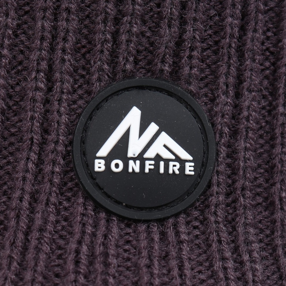 ボンファイア（Bonfire）（メンズ、レディース）ニット帽 イヤーカバーニットキャップ 20BNF3FST2291 CGRY 防寒 耳当て付き チャコールグレー