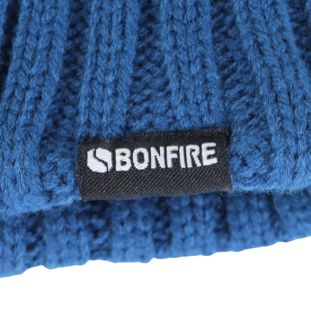 ボンファイア（Bonfire）（メンズ）ニット帽 ケーブルカフワッチ 20BNF3FST2292 BLU 防寒 青 フリーサイズ