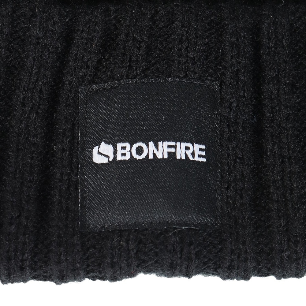 ボンファイア（Bonfire）（メンズ）ニット帽 ボリュームリブカフワッチ 20BNF3FST2293 BLK 防寒 フリーサイズ 黒