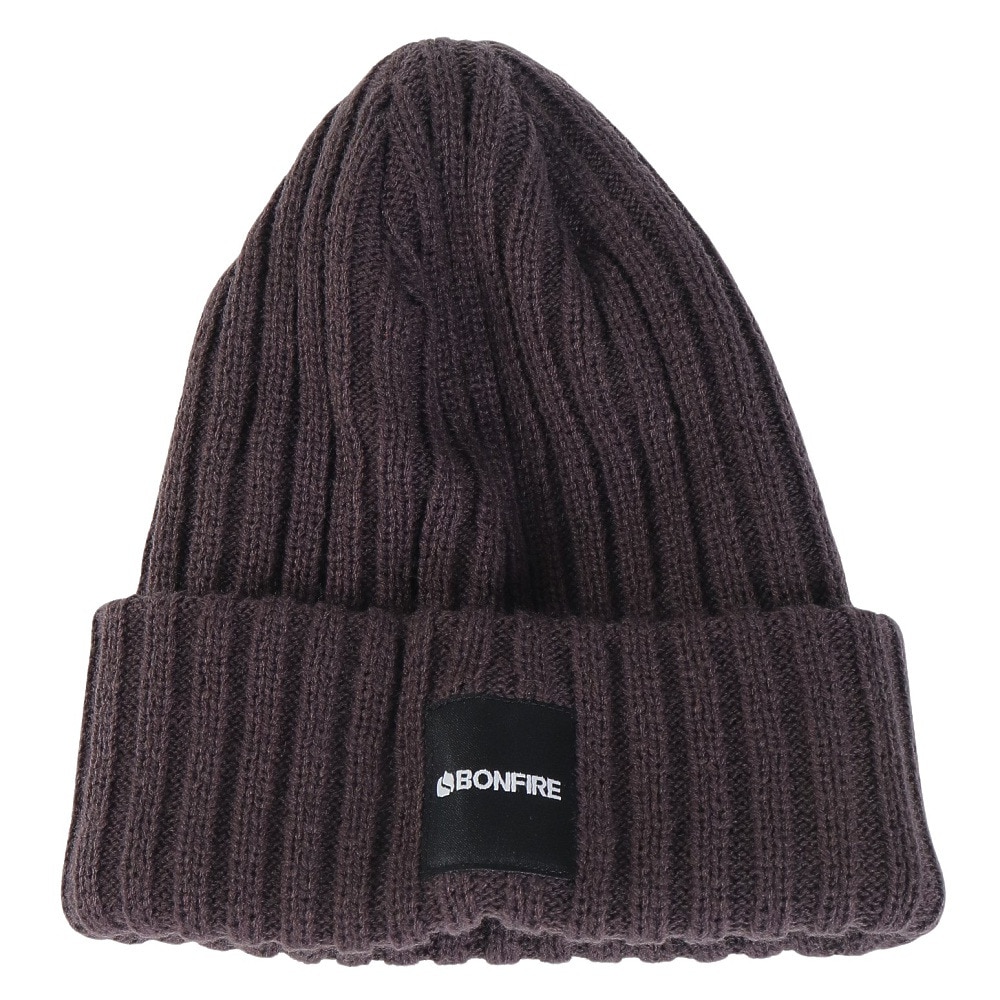 ボンファイア（Bonfire）（メンズ）ニット帽 ボリュームリブカフワッチ 20BNF3FST2293 CGRY 防寒 フリーサイズ チャコールグレー