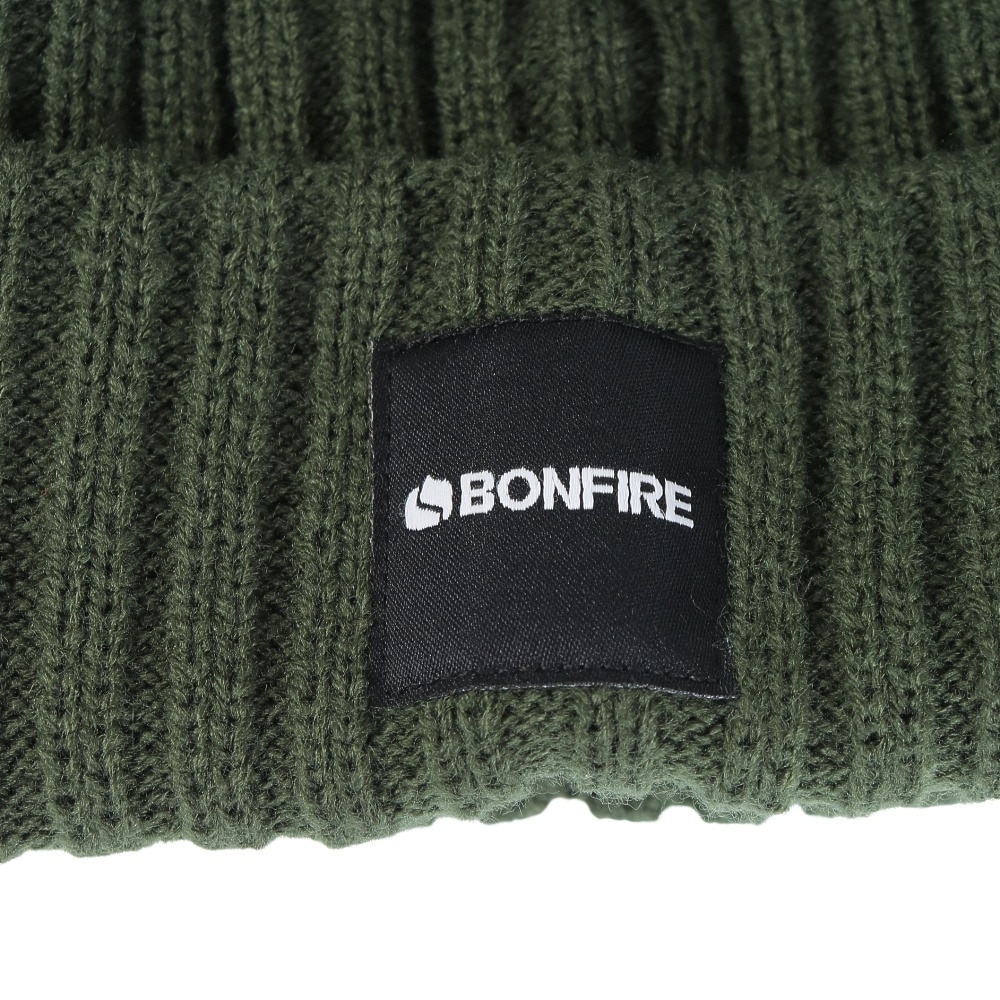 ボンファイア（Bonfire）（メンズ）ニット帽 ボリュームリブカフワッチ 20BNF3FST2293 GRN 防寒 フリーサイズ 緑