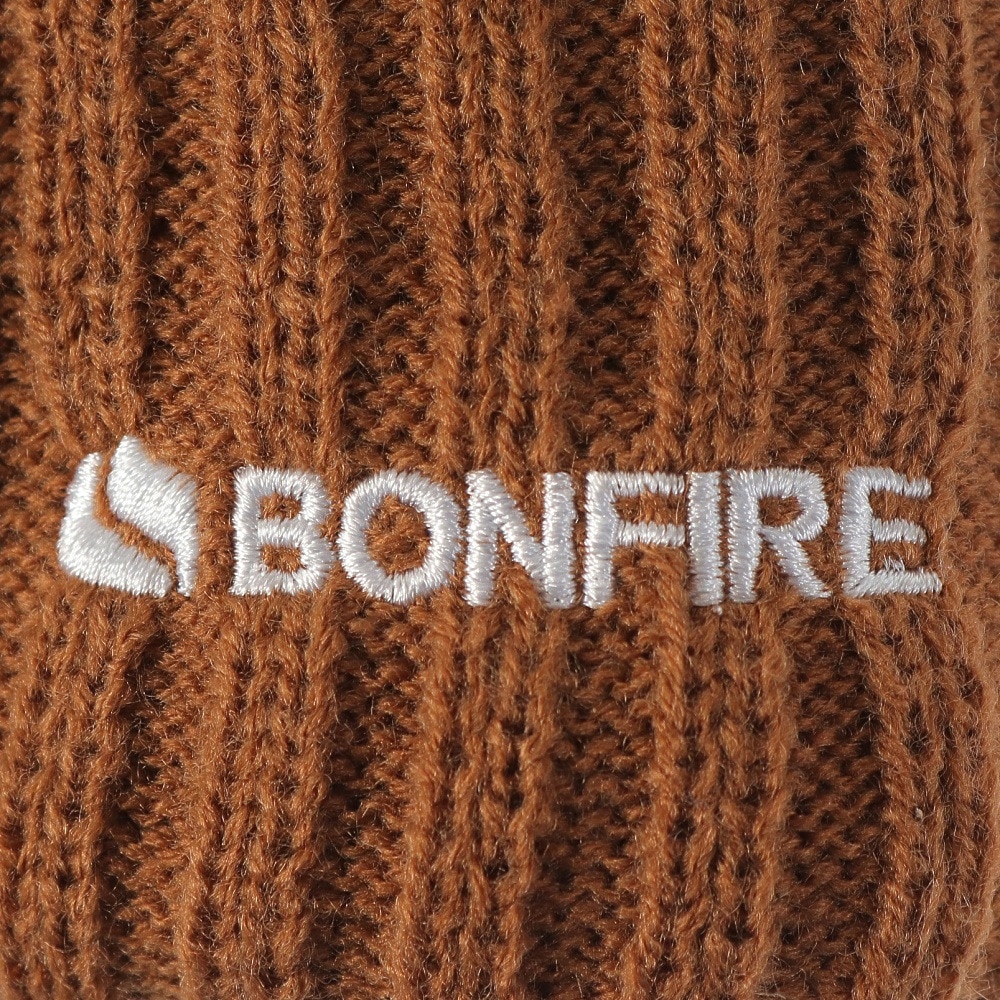 ボンファイア（Bonfire）（メンズ）ニット帽 ボーダーリブカフワッチ 20BNF3FST2294 BEG 防寒 フリーサイズ ベージュ