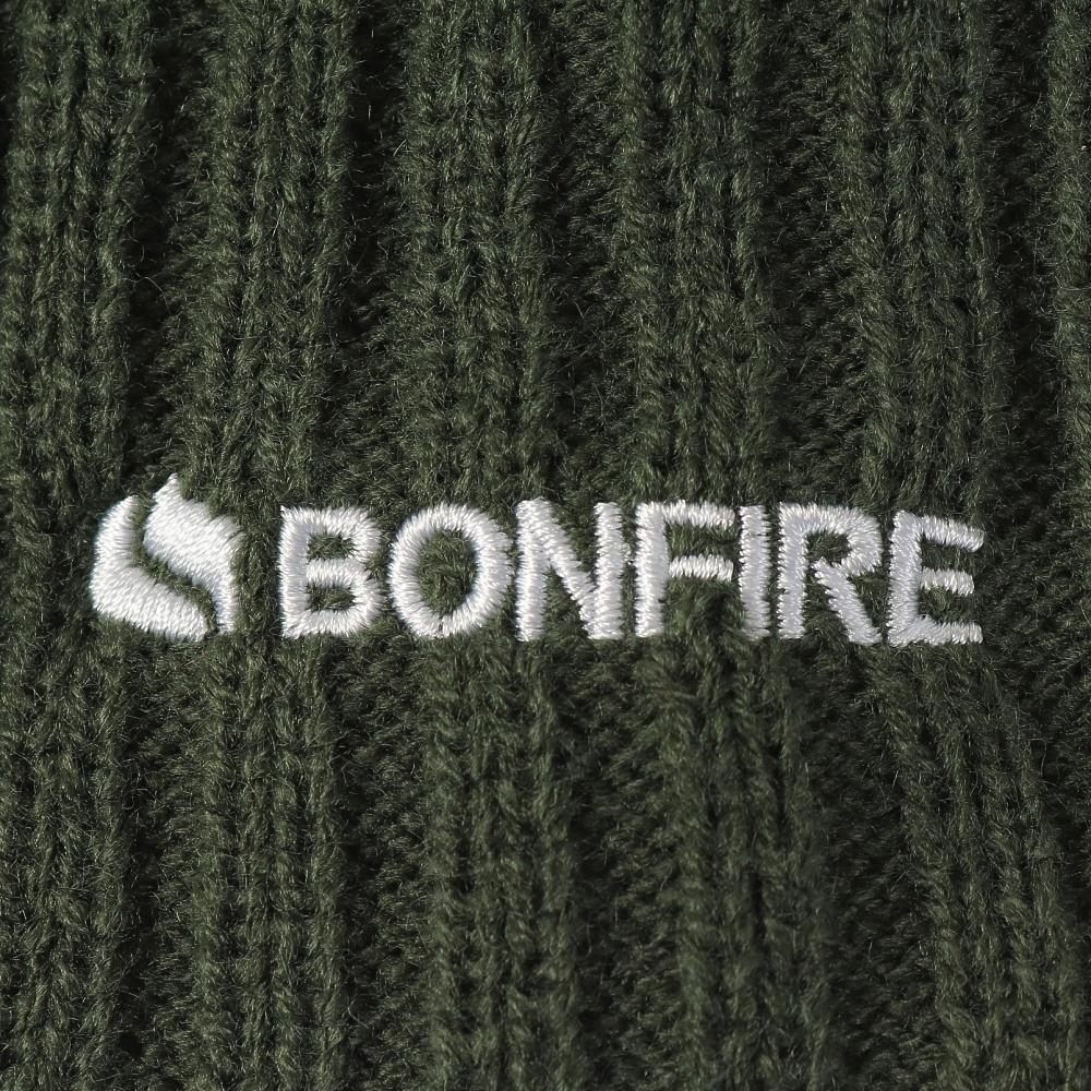 ボンファイア（Bonfire）（メンズ）ニット帽 ボーダーリブカフワッチ 20BNF3FST2294 GRN 防寒 フリーサイズ 緑