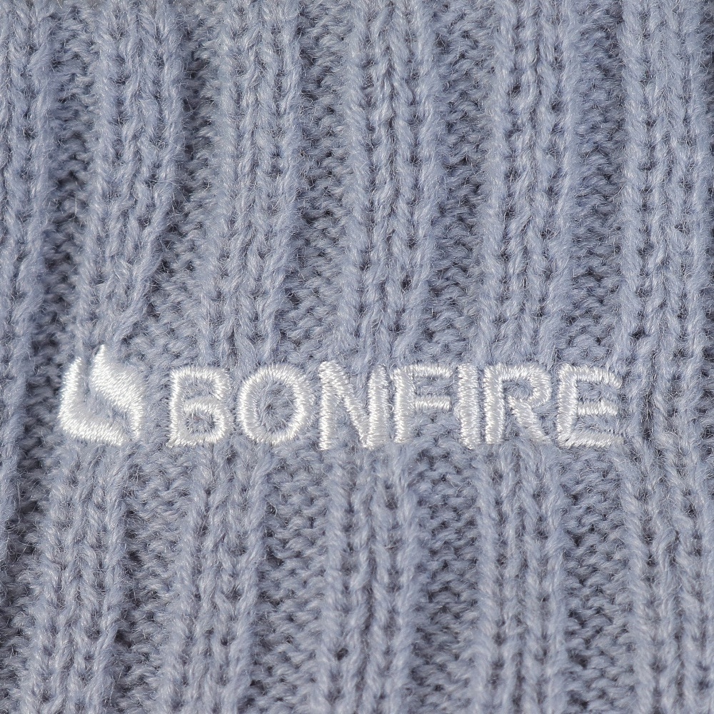 ボンファイア（Bonfire）（メンズ）ニット帽 ボーダーリブカフワッチ 20BNF3FST2294 GRY 防寒 フリーサイズ グレー