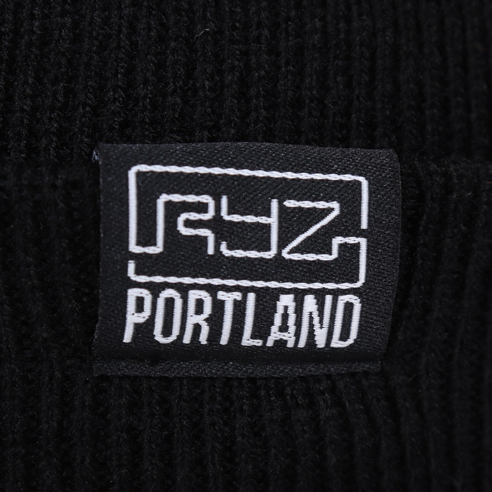 ライズ（RYZ）（メンズ、レディース）ニット帽 ベーシックカフワッチ RZ20ST23FW0020 BLK 防寒 フリーサイズ 黒